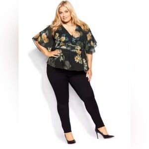 25” ptp City Chic Black Top